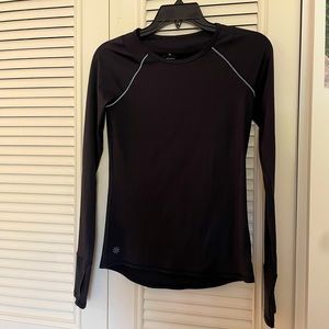 Athleta athletic long sleeve top - black